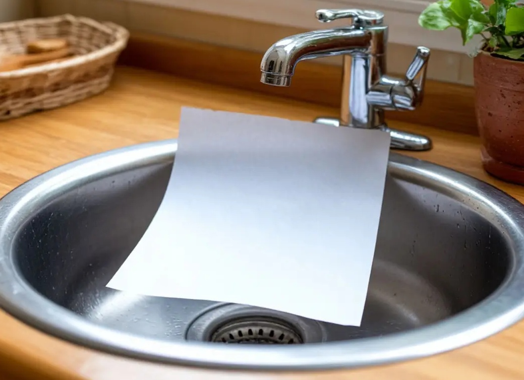 Зачем знающие люди кладут в раковину листок бумаги и для чего к ситечку кухонной мойки привязывают шнурок